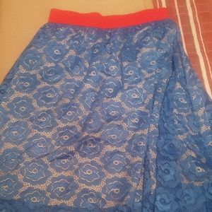Lularoe lace lola skirt